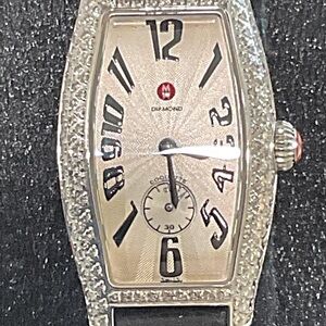 Michele Silver and Black Women's Watch